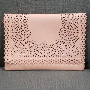 Moda Luxe Pink Clutch with strap